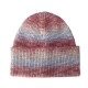 Knitted Cap With Bold Line Gradient Color Knitted Cap With Bold Line Gradient Color