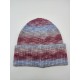 Knitted Cap With Bold Line Gradient Color Knitted Cap With Bold Line Gradient Color
