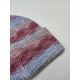 Knitted Cap With Bold Line Gradient Color Knitted Cap With Bold Line Gradient Color