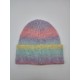 Knitted Cap With Bold Line Gradient Color Knitted Cap With Bold Line Gradient Color