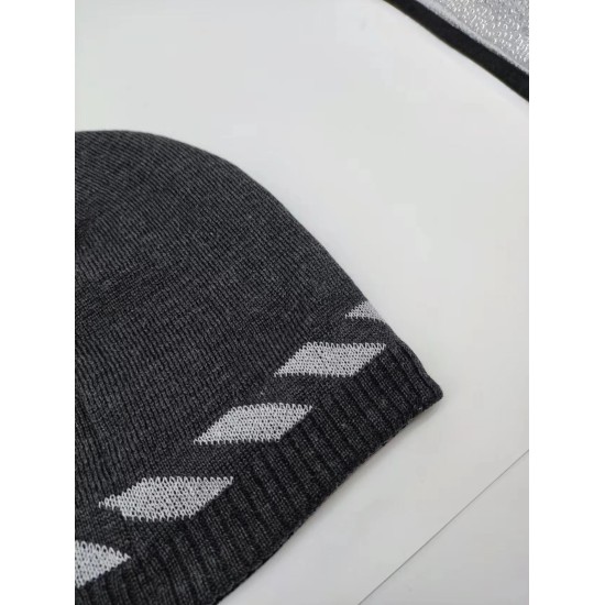 Cap With Reflective Knit Brim Cap With Reflective Knit Brim