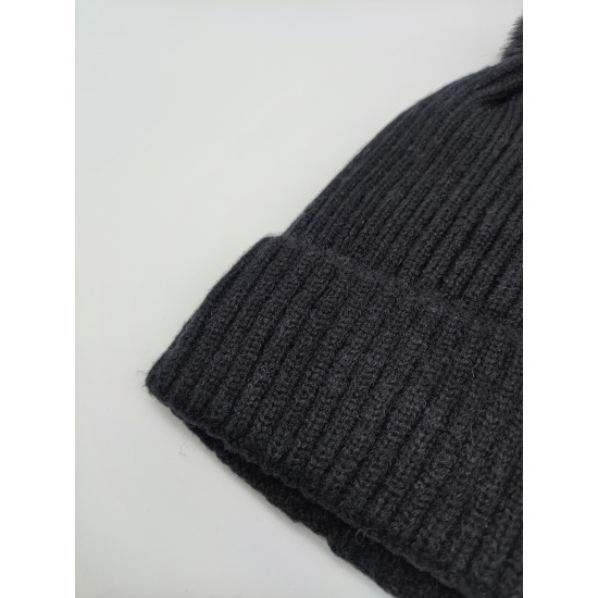 Add A Fluffy Ball Knit Cap Add A Fluffy Ball Knit Cap