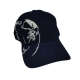 Navy blue skull embroidered baseball cap Navy blue skull embroidered baseball cap