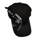 Black Skull Embroidered Baseball Cap Black Skull Embroidered Baseball Cap