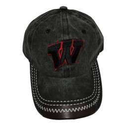 Black W Letter Embroidered Duck Cap