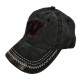 Black W Letter Embroidered Duck Cap Black W Letter Embroidered Duck Cap