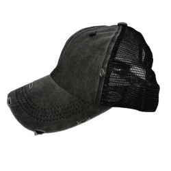 Black Fashion Wash Cotton Duck Tongue Sun Shade Baseball Cap