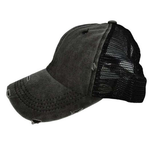 Black Fashion Wash Cotton Duck Tongue Sun Shade Baseball Cap Black Fashion Wash Cotton Duck Tongue Sun Shade Baseball Cap