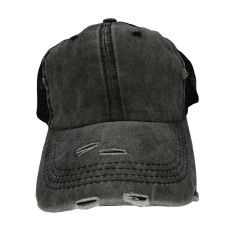 Black Fashion Wash Cotton Duck Tongue Sun Shade Baseball Cap