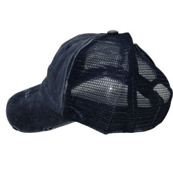 Blue Fashion Washed Cotton Duck Tongue Sun Shade Baseball Cap