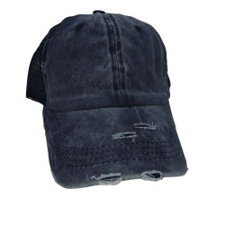 Blue Fashion Washed Cotton Duck Tongue Sun Shade Baseball Cap