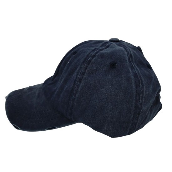 Solid navy blue baseball cap Solid navy blue baseball cap