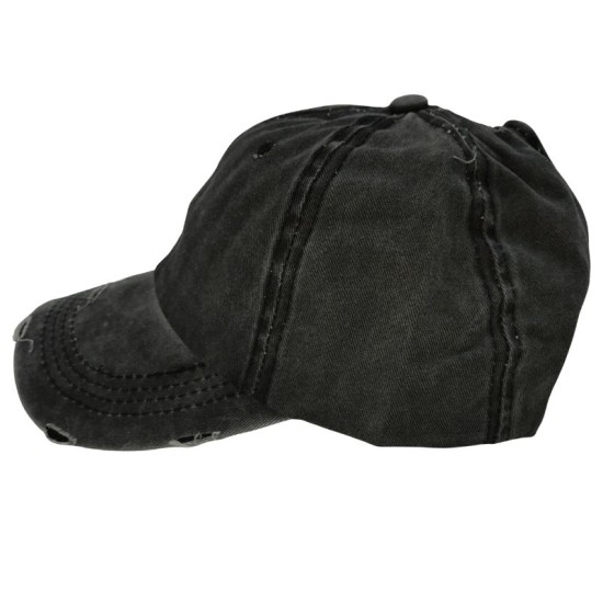 Black Solid Color Baseball Cap
