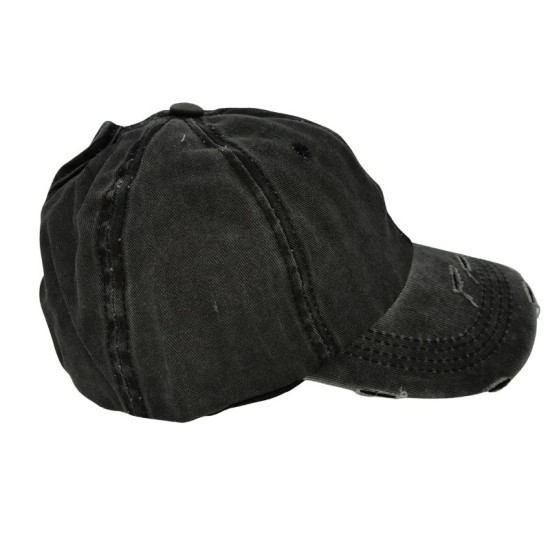 Black Solid Color Baseball Cap