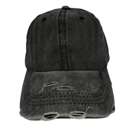 Black Solid Color Baseball Cap
