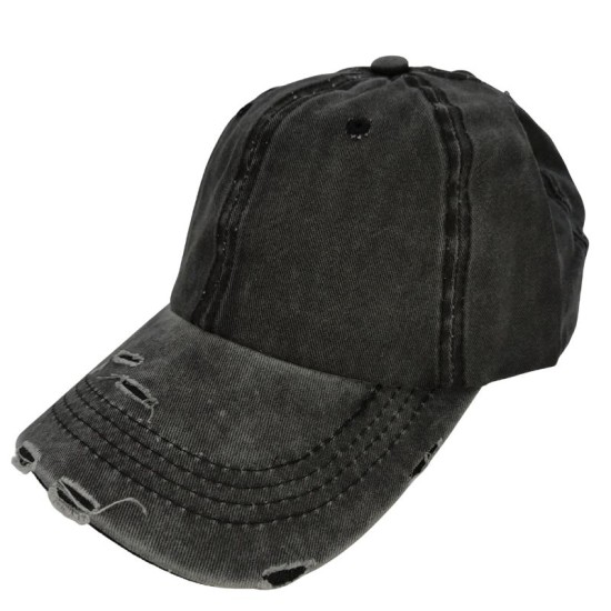 Black Solid Color Baseball Cap