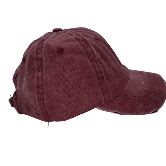 Red solid baseball cap Red solid baseball cap