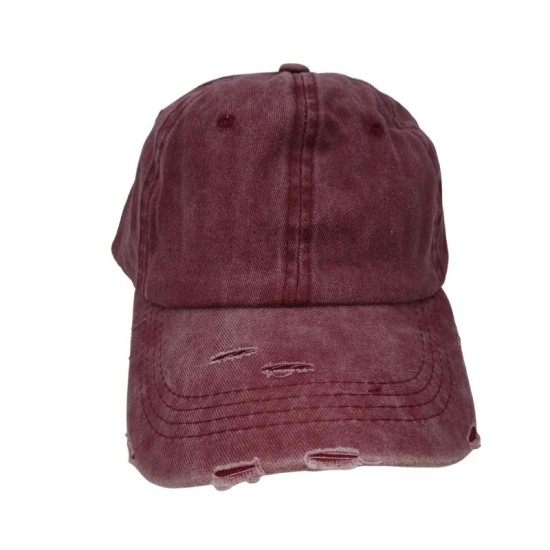 Red solid baseball cap Red solid baseball cap