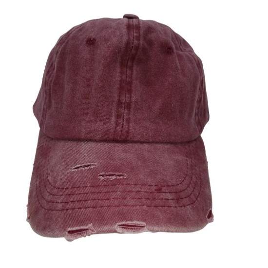 Red solid baseball cap Red solid baseball cap