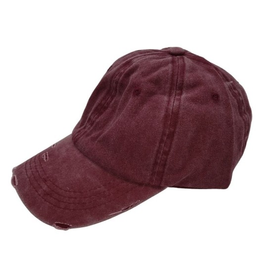Red solid baseball cap Red solid baseball cap