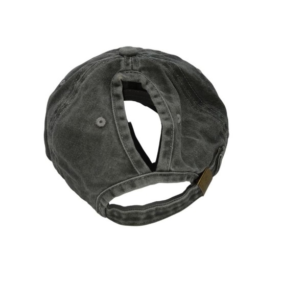 Gray solid color baseball cap Gray solid color baseball cap