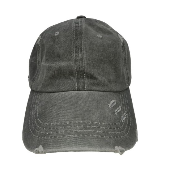 Gray solid color baseball cap Gray solid color baseball cap
