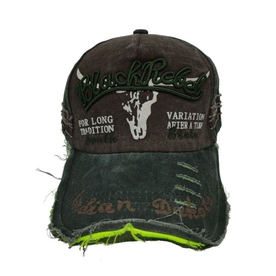 Blue Old Bullhead Baseball Cap