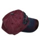 Red original black washed Cowboy baseball cap Red original black washed Cowboy baseball cap