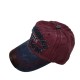 Red original black washed Cowboy baseball cap Red original black washed Cowboy baseball cap