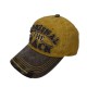 Yellow original black washed Cowboy baseball cap Yellow original black washed Cowboy baseball cap