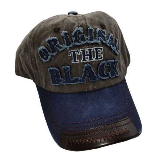 Gray original black washed Cowboy baseball cap Gray original black washed Cowboy baseball cap