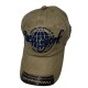 Baseball Cap With Khaki Letters