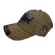 Baseball Cap With Khaki Letters