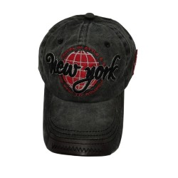 Baseball Cap With Black Letters