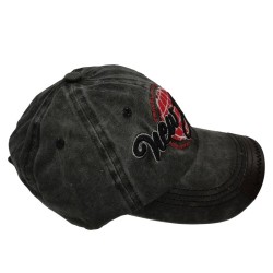 Baseball Cap With Black Letters