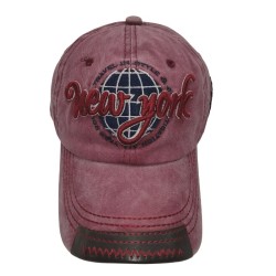 Baseball Cap With Red Letters