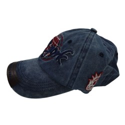Blue Lettering Baseball Cap