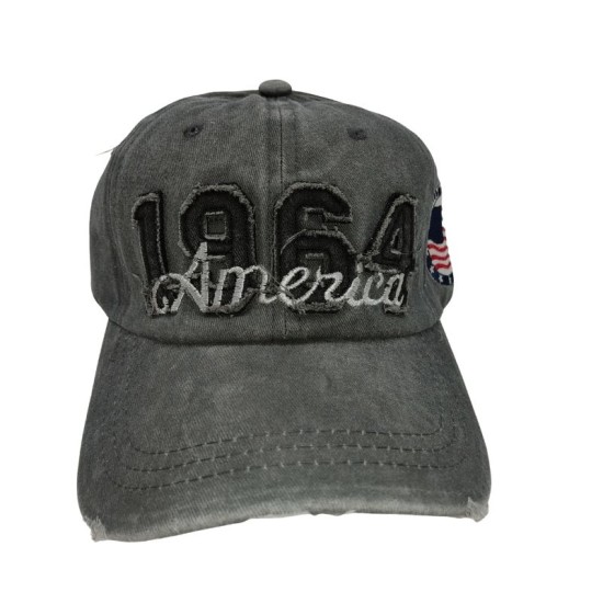Gray 1964 baseball cap Gray 1964 baseball cap