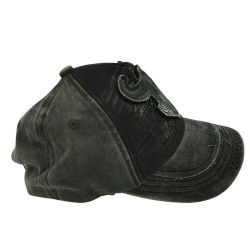 Black Cloth Bullhead Baseball Cap