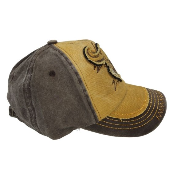 Yellow cloth bullhead baseball cap Yellow cloth bullhead baseball cap
