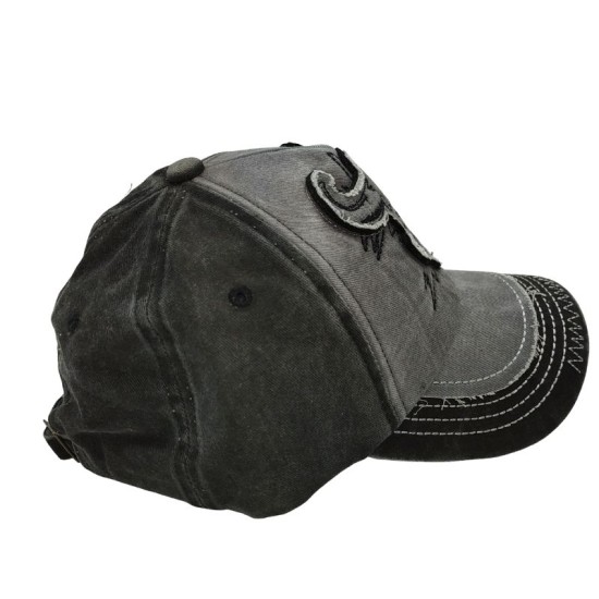 Grey cloth bullhead baseball cap Grey cloth bullhead baseball cap