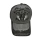 Grey cloth bullhead baseball cap Grey cloth bullhead baseball cap