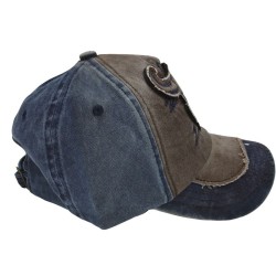 Blue Cloth Bullhead Baseball Cap