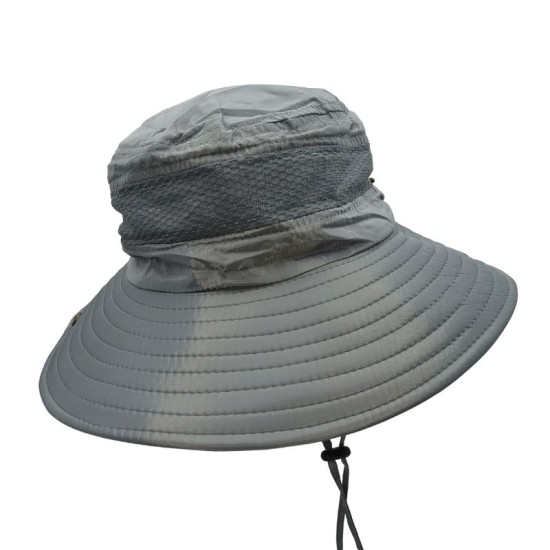 Grey Breathable Fisherman Hat
