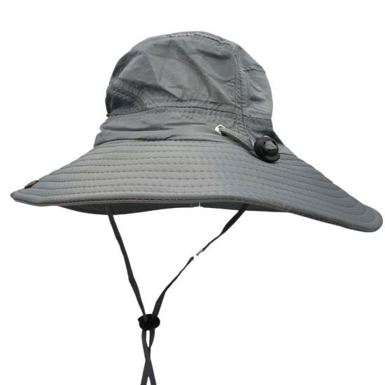 Grey Breathable Fisherman Hat