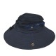 Dark Blue Breathable Fisherman Hat