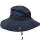 Dark Blue Breathable Fisherman Hat