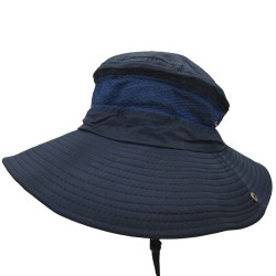 Dark Blue Breathable Fisherman Hat