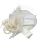 White English Jockey Club Small Bowler Hat White English Jockey Club Small Bowler Hat