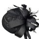 Black Feather Retro Small Bowler Hat Black Feather Retro Small Bowler Hat
